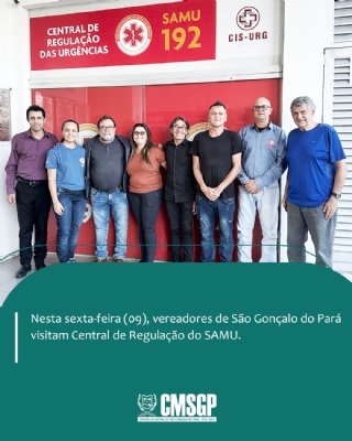 Vereadores  realizam visita técnica à Central de Regulação do SAMU.