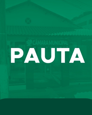 Pauta da 1ª Reunião extraordinária do 2º período de 2025